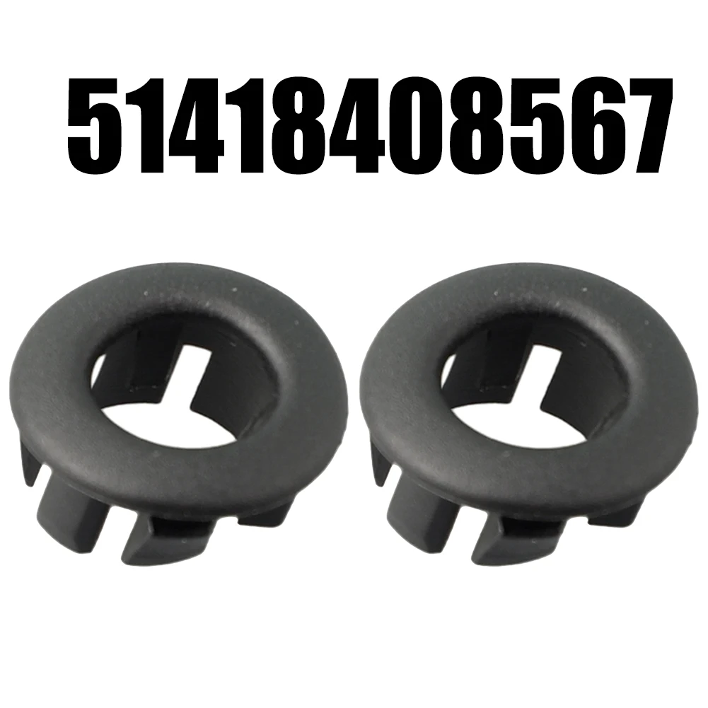 

2PCS ABS Car Door Lock Rod Grommet Car Window Latch Trim Cover 51418408567 For BMW For X5 E53 1999-2006
