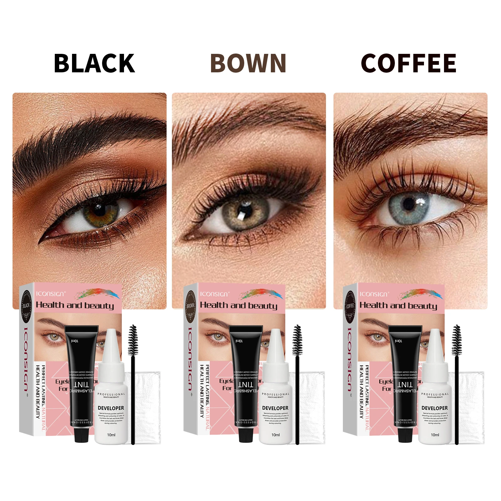 Lash Fast Lift & Dye Tint Professional Eyelash Perm Kit 2in1 Lashes Tint Brow Lashes Tint Brow Dye Eyes Eyelash Eyebrow Makeup