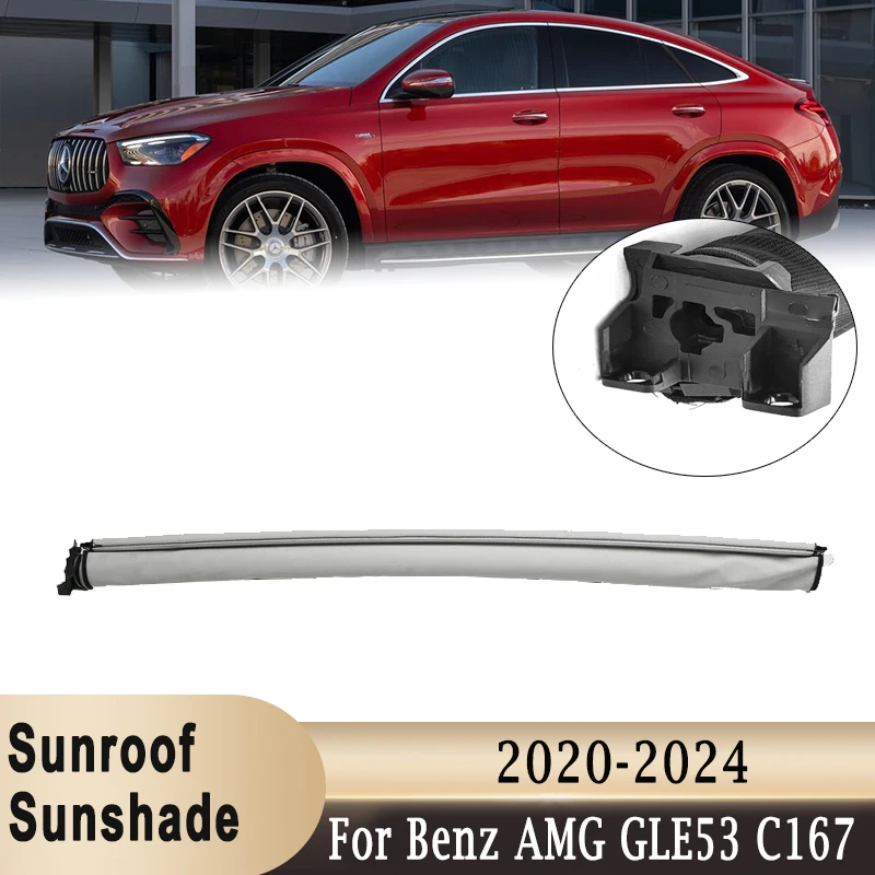 A1677808700 Panorama Sunroof Sunshade Curtain Cover Assembly For Mercedes-Benz GLE C167 GLE350 GLE450 GLE53 AMG Coupe 2020-2024