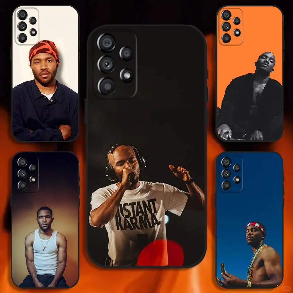 

F-Frank Singer Ocean Phone Case For Samsung Galaxy A20,A21s,A22,A31,A32,A52,A53,A72,73,A80 Soft Black Cover