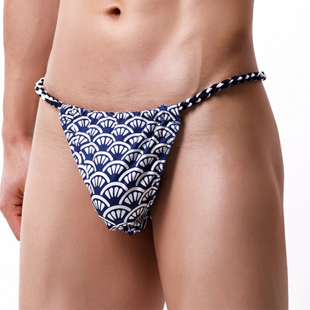 1 Buah Celana Dalam Pria Bersirkulasi Pakaian Dalam Seksi T-back Low Rise G-string Thong Fashion Celana Dalam Sumo Jepang