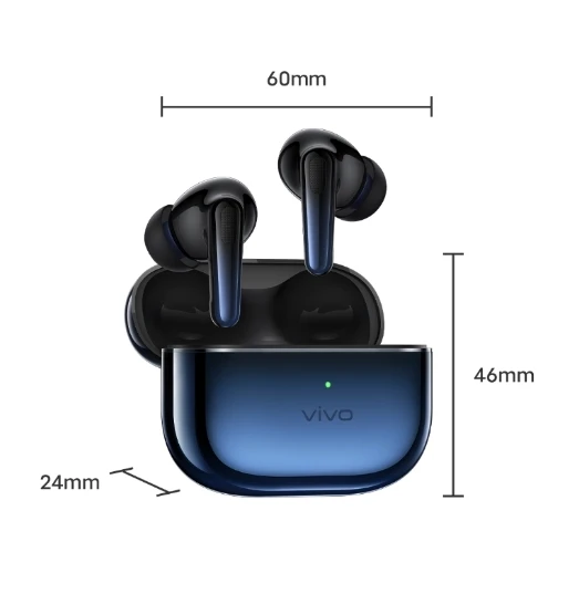 سماعة أذن VIVO TWS 4 HiFi TWS 4 55dB بخاصية إلغاء الضوضاء النشطة سماعة أذن لاسلكية حقيقية LDAC TWS سماعة بلوتوث 5.4 aptX بدون فقدان LDAC