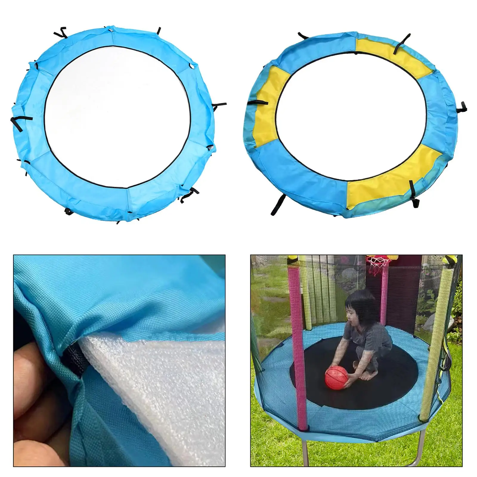 Trampoline Spring Cover,Trampoline Edge Cover Tear Resistant Water Resistant Pad Circumference Pad Trampoline Replacement Pad