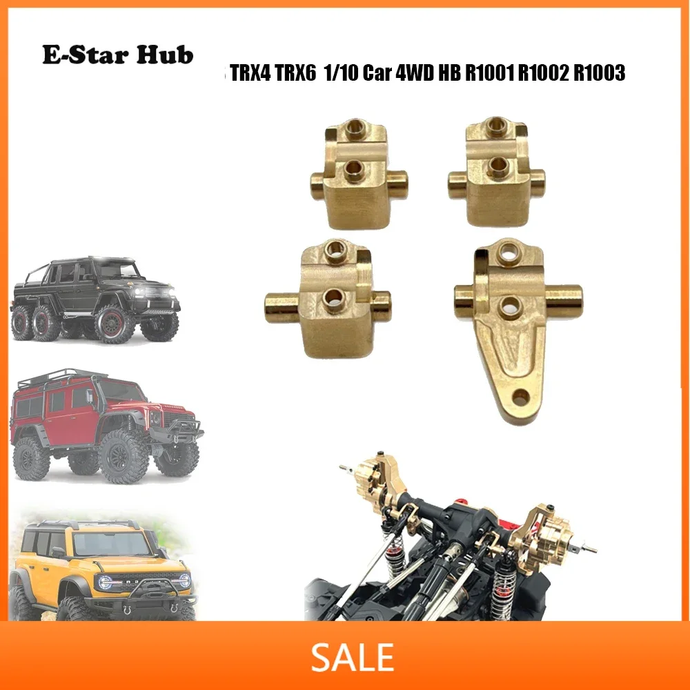 Brass Front and Rear Axle Pull Rod Seat for RC Crawler TRAXXAS TRX4 TRX6  1/10 Car 4WD HB R1001 R1002 R1003 Metal Upgrade Parts