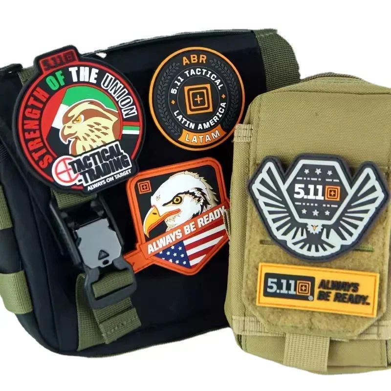 Naszywki do haftu na zewnątrz 511 Emblemat z haczykiem i pętelką Scorpion Odznaka taktyczna Naklejki na plecak Eagle Morale Patch Combat Applique