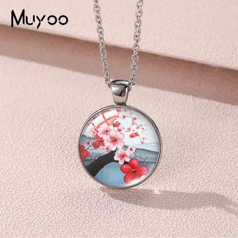 Colar Hoto Japonês Sakura - Aço Inoxidável