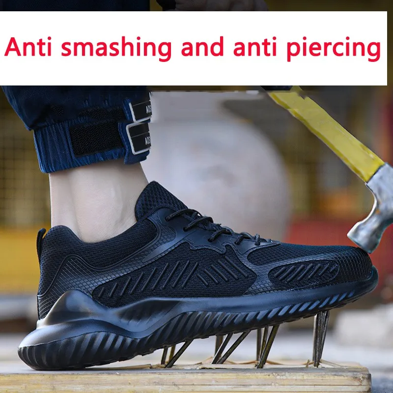 Zapatos De Seguiridad Hombre Summer New Safety Shoes Men's Anti Smashing Anti Piercing Anti Smashing Shoes Four Seasons Sneakers