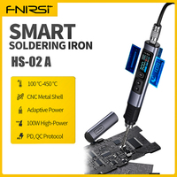 FNIRSI HS-02  Soldering Iron Smart Electric Kit Portable Digital  PD100W Adjustable Temperature  Fast Heating Repair  Kit