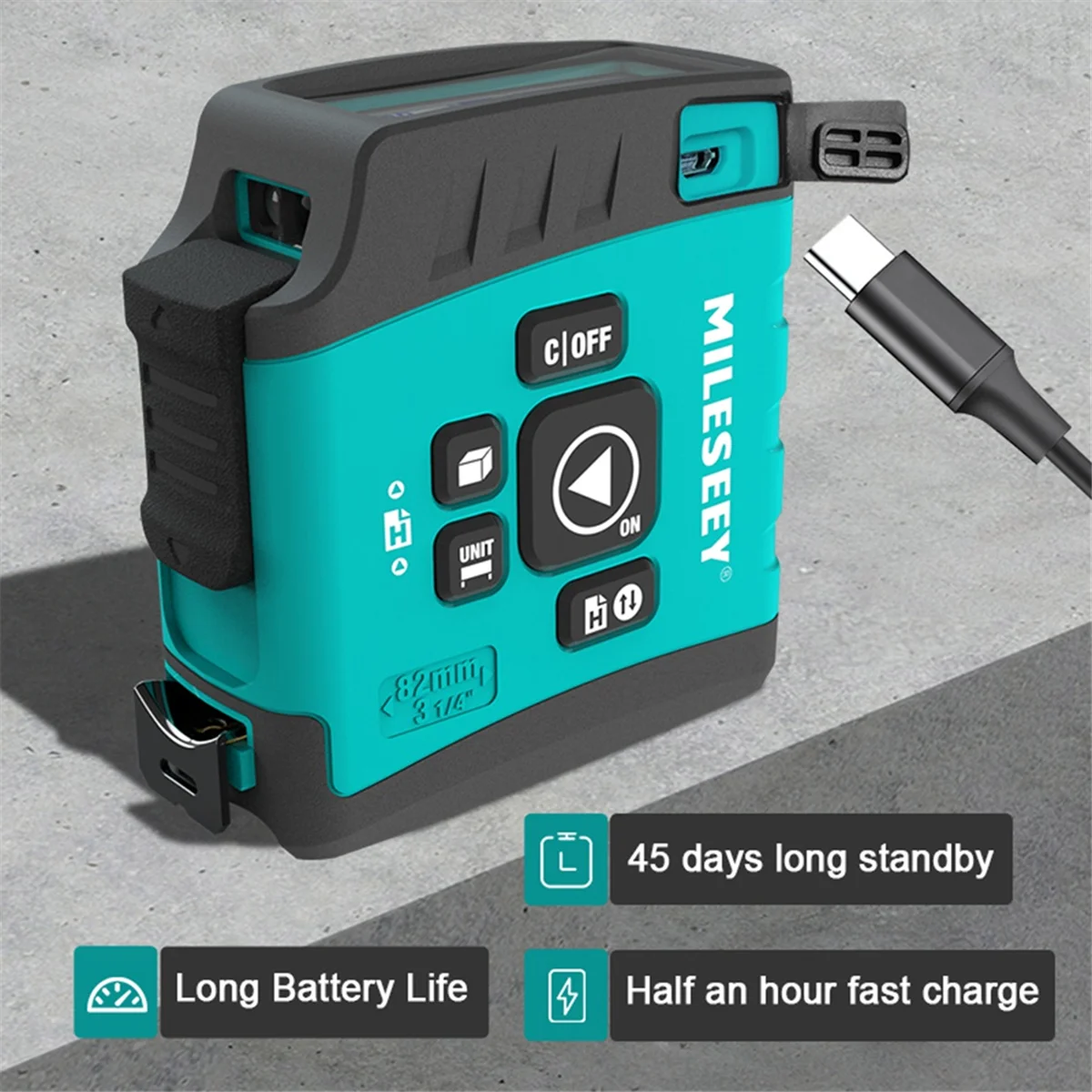 A83Z جهاز قياس المسافة بالليزر المحمول جهاز تحديد المدى بالليزر عالي الرقمي أداة قياس الشريط بالليزر #1