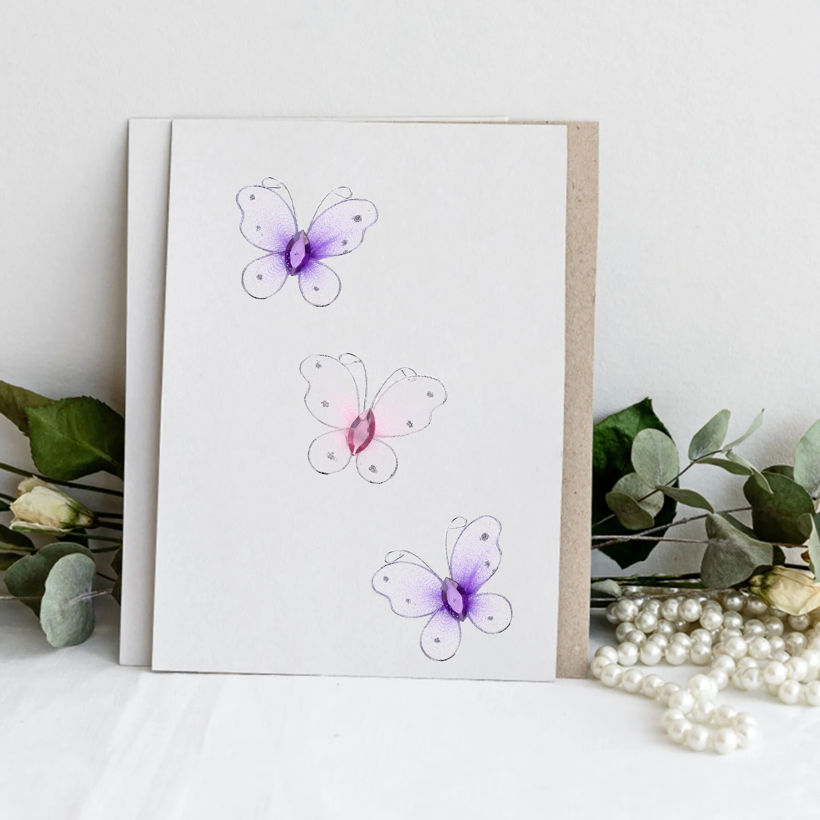 

50Pcs Metal Wire Glitter Mesh Butterflies Rhinestone DIY Wedding Party Table Scatter Home Decorative Butterfly Decorations