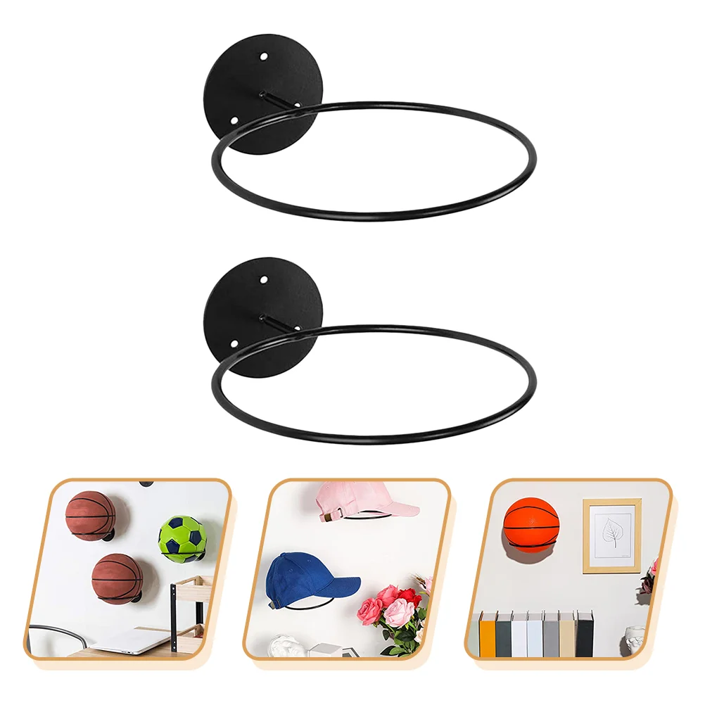 Display Stand Basketball Storage Rack White Hangers Iron Household Mount