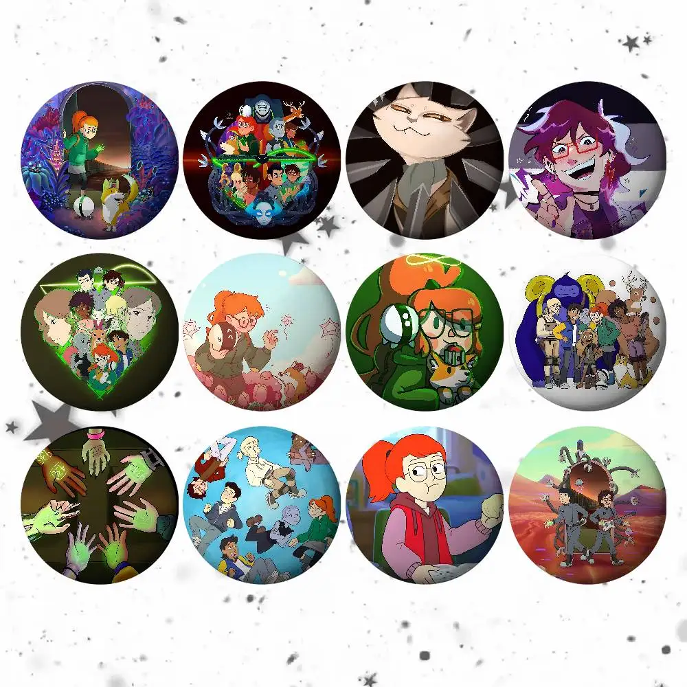 Anime I-Infinity Zug Abzeichen Kreative Taste Pins Brosche Kreative Zitate Abzeichen Kleidung Rucksack Schmuck Geschenk Für Kinder Freunde