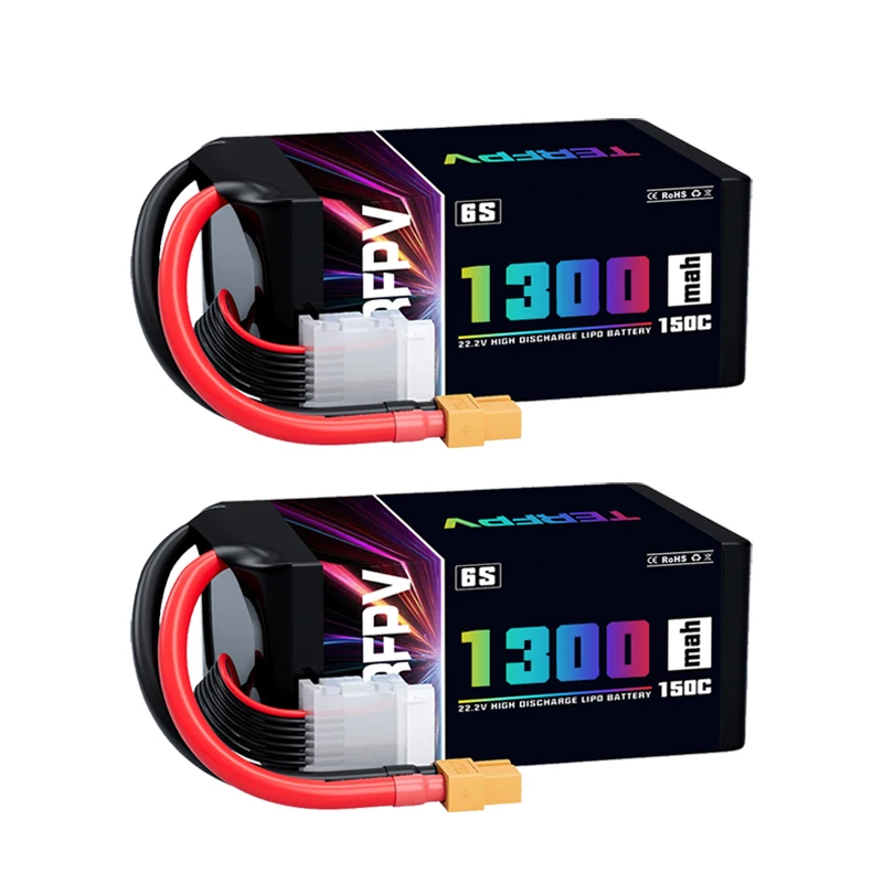 6S 1300mAh 150C 2pcs