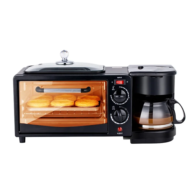 High Effciency Electric Multi, Function Bread Sandwich Grill Breakfast Maker Machine 3 in 1 Breakfast Makers/