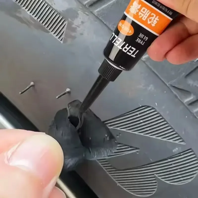 自動車タイヤ修理接着剤車のオーガナイザー必要不可欠な強粘度耐摩耗性タイヤパンクパッチ接着剤自動車修理ツール