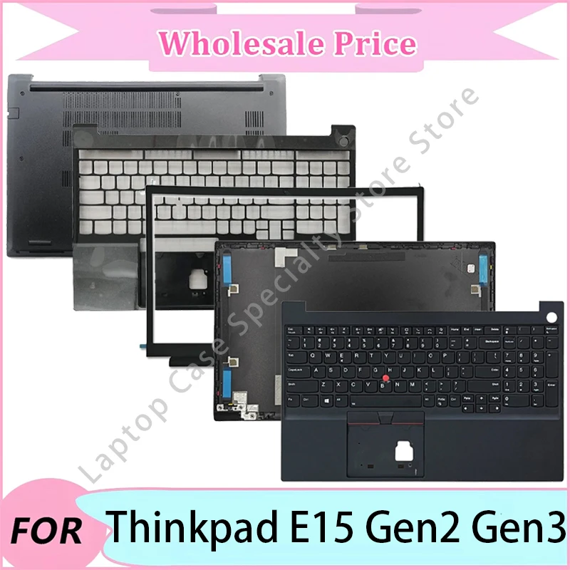 

New For Thinkpad E15 Gen2 Gen3 Case/Laptop LCD Back Cover/Front Bezel/Palmrest/Bottom Case/Hinge/Keyboard