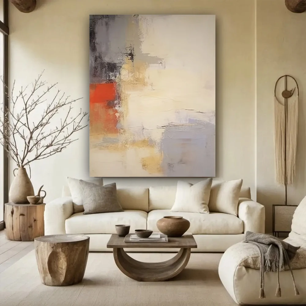 

Large Handmade Sailboat Oil Painting On Canvas Picture Colorful Harbor Landscape Wall Art Nautical Seascape Mural Decor Home