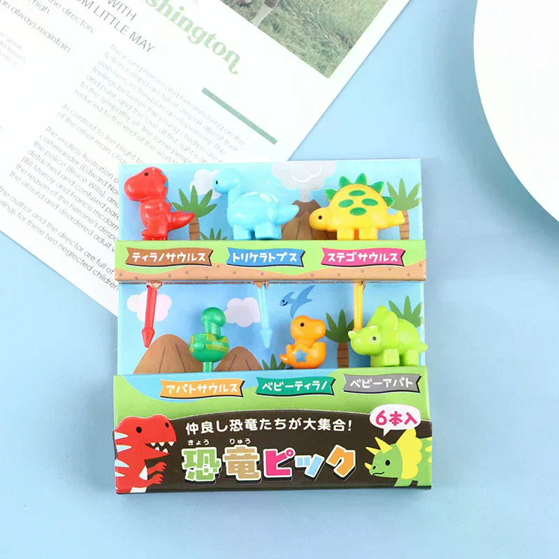 6-10pcs Mini Skewers Cute Cartoon Eyes Kawaii Lunch Bento Box Food Fruit Picks Fork Sticks Buffet Sandwich Toppers Party Decor