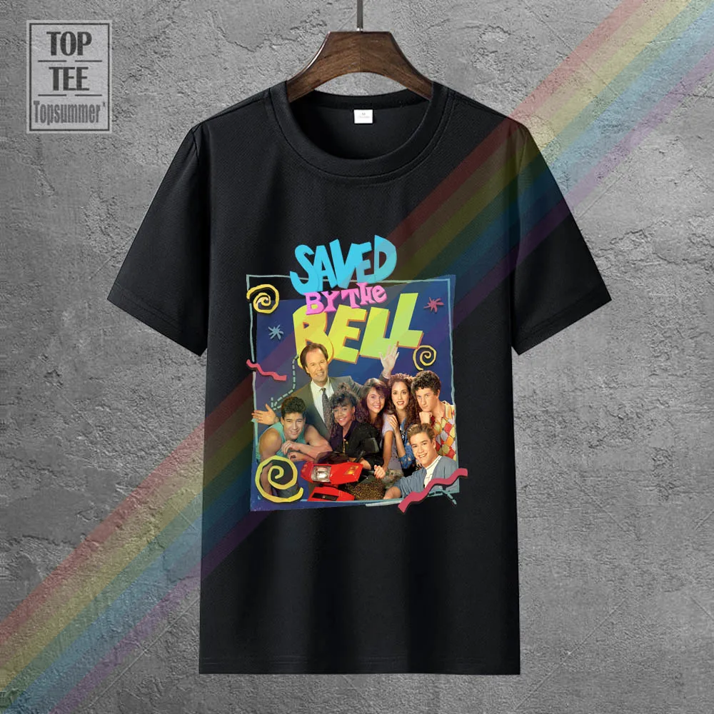 Saved By The Bell Men'S Sizes Rock S 3Xl T-Shirt Original Classic Tv Print Tee Men Short Sleeve Clothing