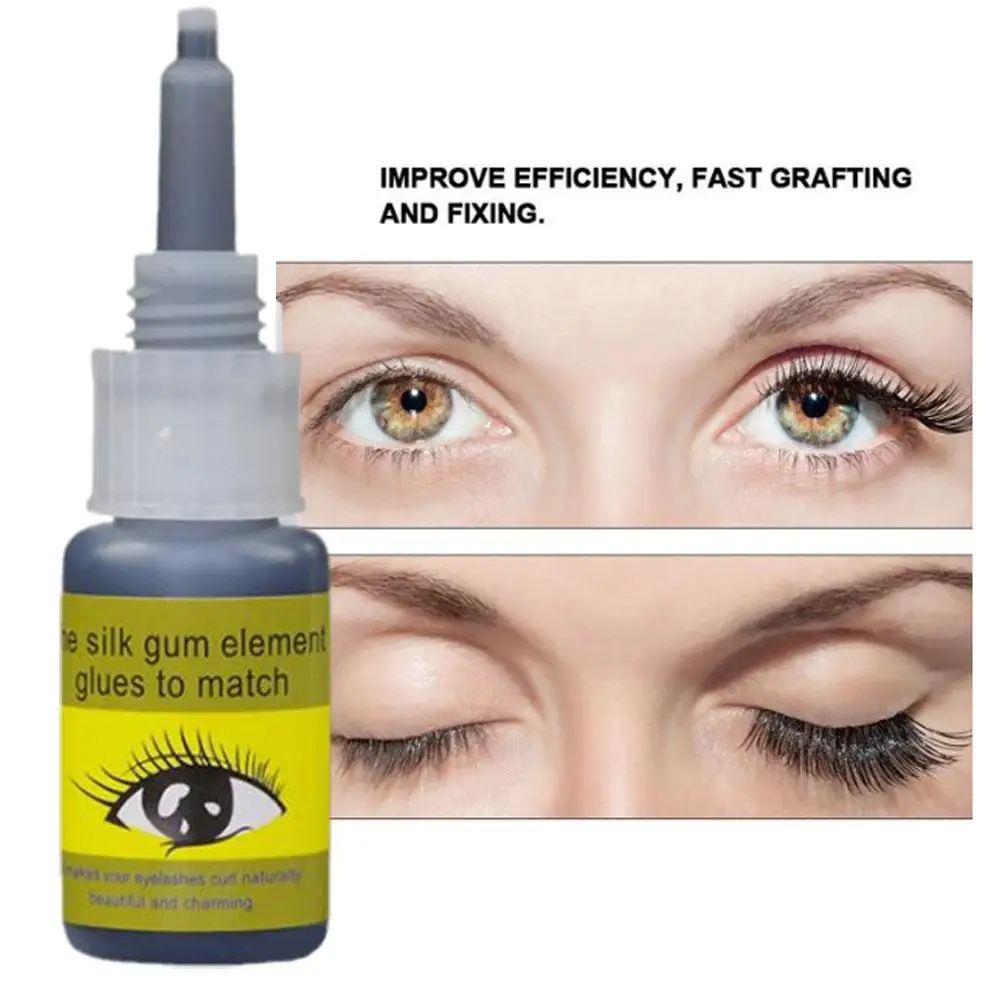 10ml Eyelashes Extension Glue Long Lasting Grafting Drying Glue Black Quick Irritant Adhesive Makeup Glue No Lashes P8S5