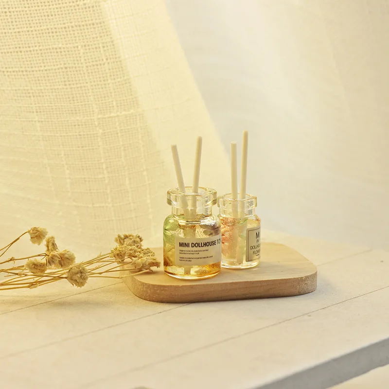 Ob11 Miniature1:12 Doll House Accessories Creative Simulation Glass Bottle Fragrance Dispenser Model Dollhouse Ornament Toys