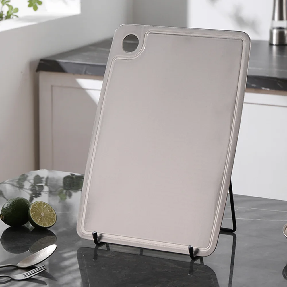 Crystal Pure Titanium Cutting Board Food Grade Anti Mold Titanium Chopping Board with Ice Crystal Pattern