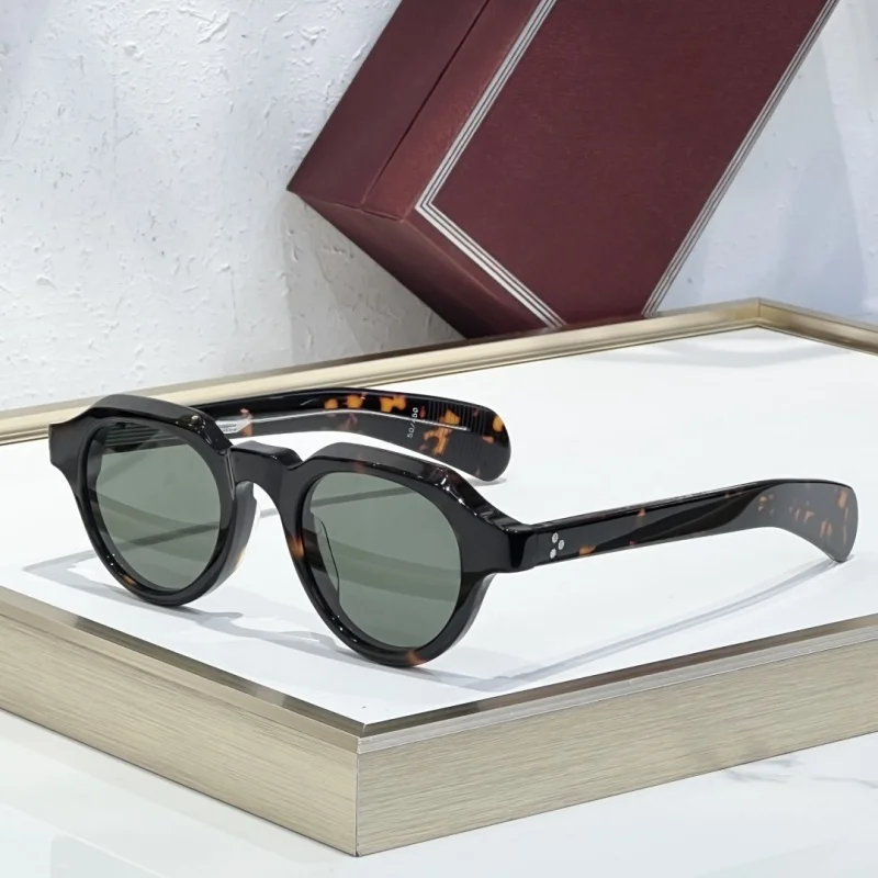 

High Quality Round KELLERMAN Acetate Thick Men Sunglasses Women Retro Vintage Shades Outdoor Retro Luxury Glasses For Sun