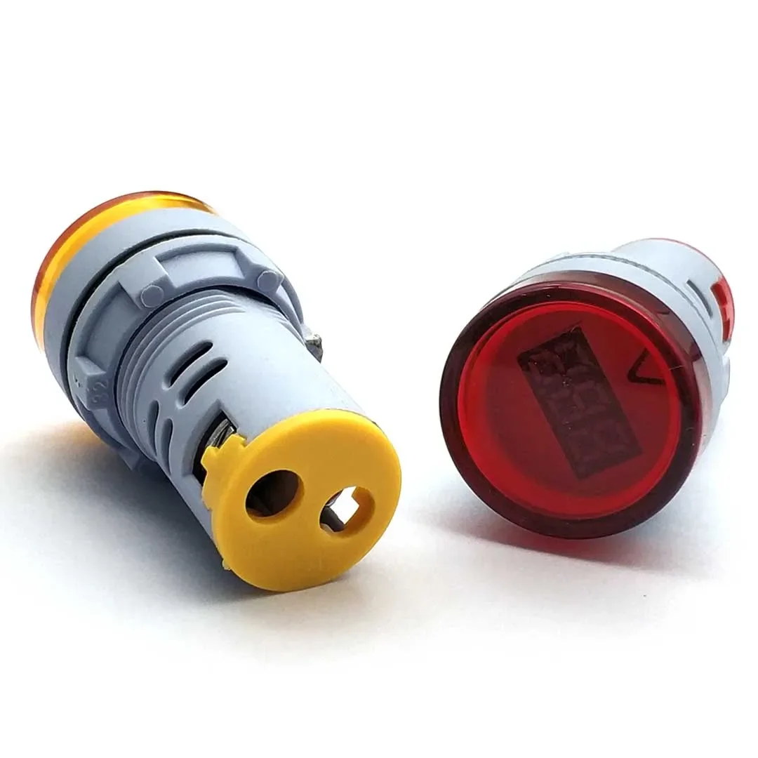 22 мм AD16-22DSV круглый цифровой вольтметр переменного тока 60-500 В мини-измеритель напряжения светодиодный цифровой дисплей вольтметр индикаторная лампа контрольная лампа