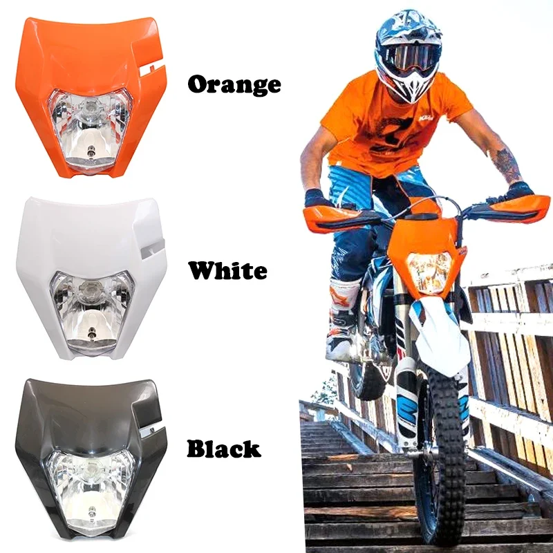 Motocross Headlamp Halogen HeadLight for KTM EXC EXCF SXF SX XC XCW XCF XCFW 125-530 Motorcycle Supermoto Lighting Accessory