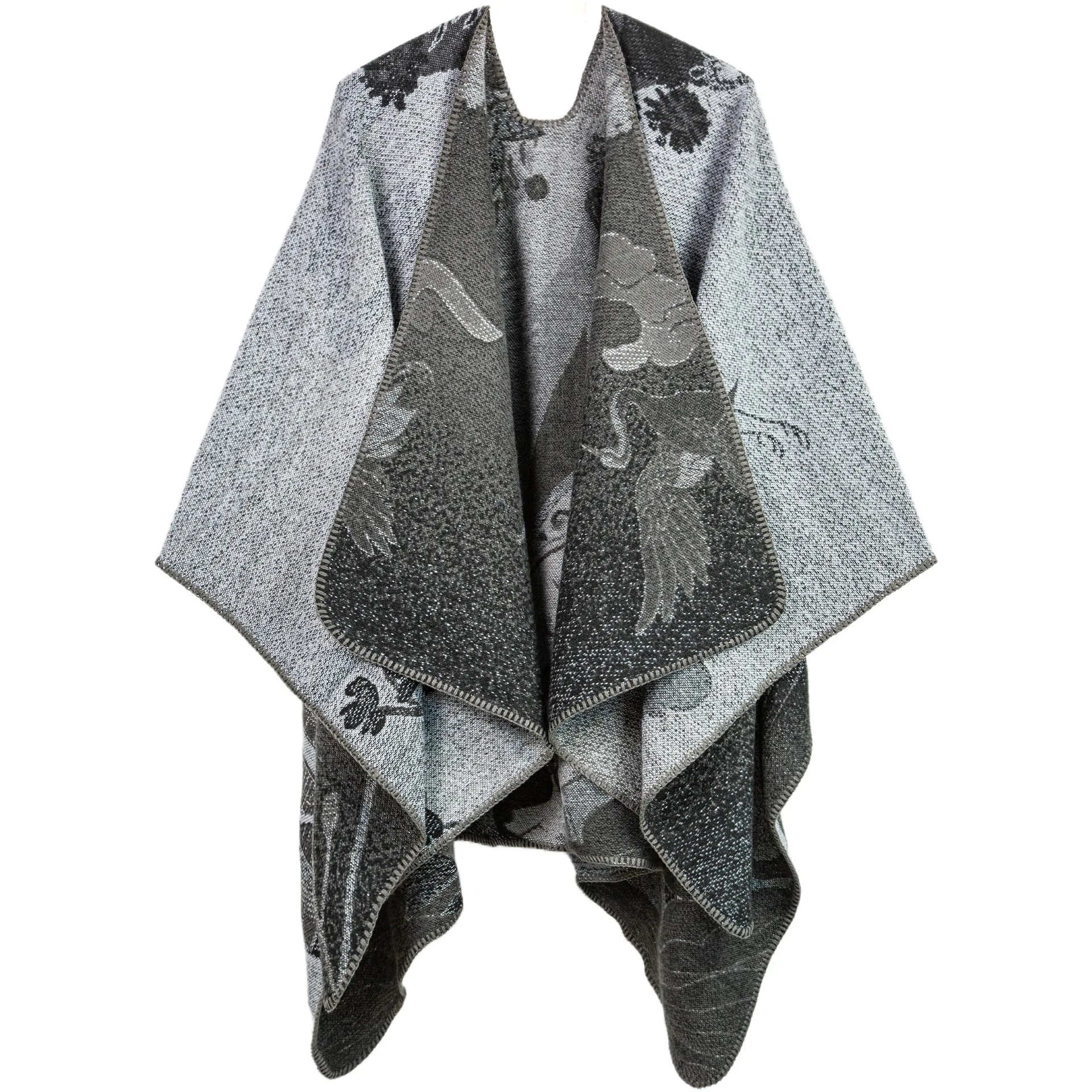 

New Cape Chinese Style Traditional Chinese Robe New Design Tang Style Cloak Spring Blazer for Petite Women Poncho P1