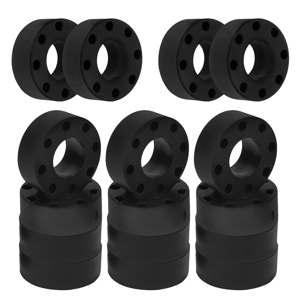 

16pcs Rubber Bumpers for Foosball Parts Replacement Black Table Soccer Accessories Rod Gaming Enhancements Table