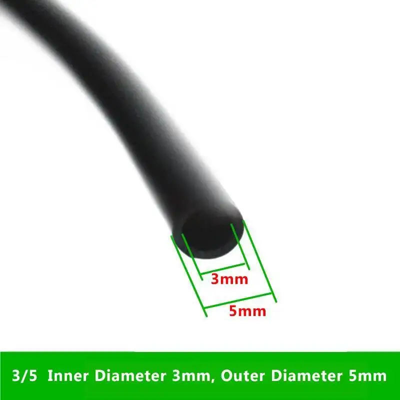 10m/20m/40m Garden Watering 3/5mm Hose Micro Drip Pipe Flower Plants Lawn Irrigation Water Tubing Greenhouse Tube