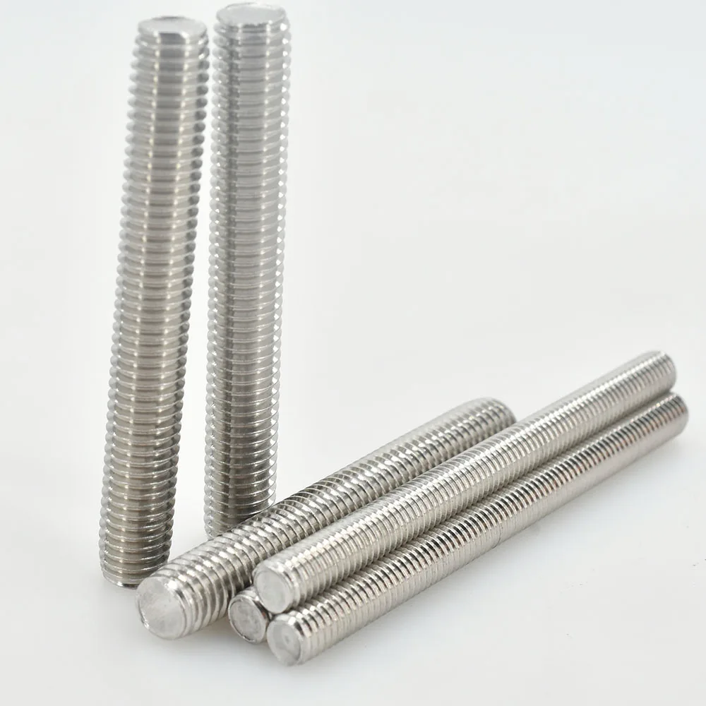 304 Stainless Steel Fully Threaded Rods Bar DIN975 Studs Screw Rod Wire M3 M4 M5 M6 Screw Rod Length 20mm 50mm 100mm 200mm 500mm