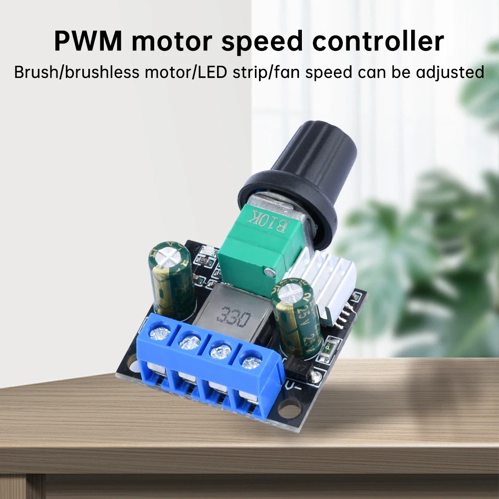 DC12V 24V PWM Motor Speed Controller LED Dimmer B10K Potentiometer Knob For Brush Motor Brushless Motor LED Light Strip