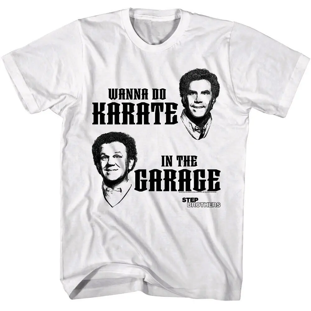 Step Brothers Wanna Do Karate Men's T Shirt Garage Will Ferrell John Reilly