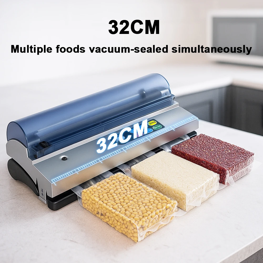 DZ-320 Automatic Strong Dual Pump Food Meat Grains Portable Vacuum Sealer Vacuum Packing Machine
