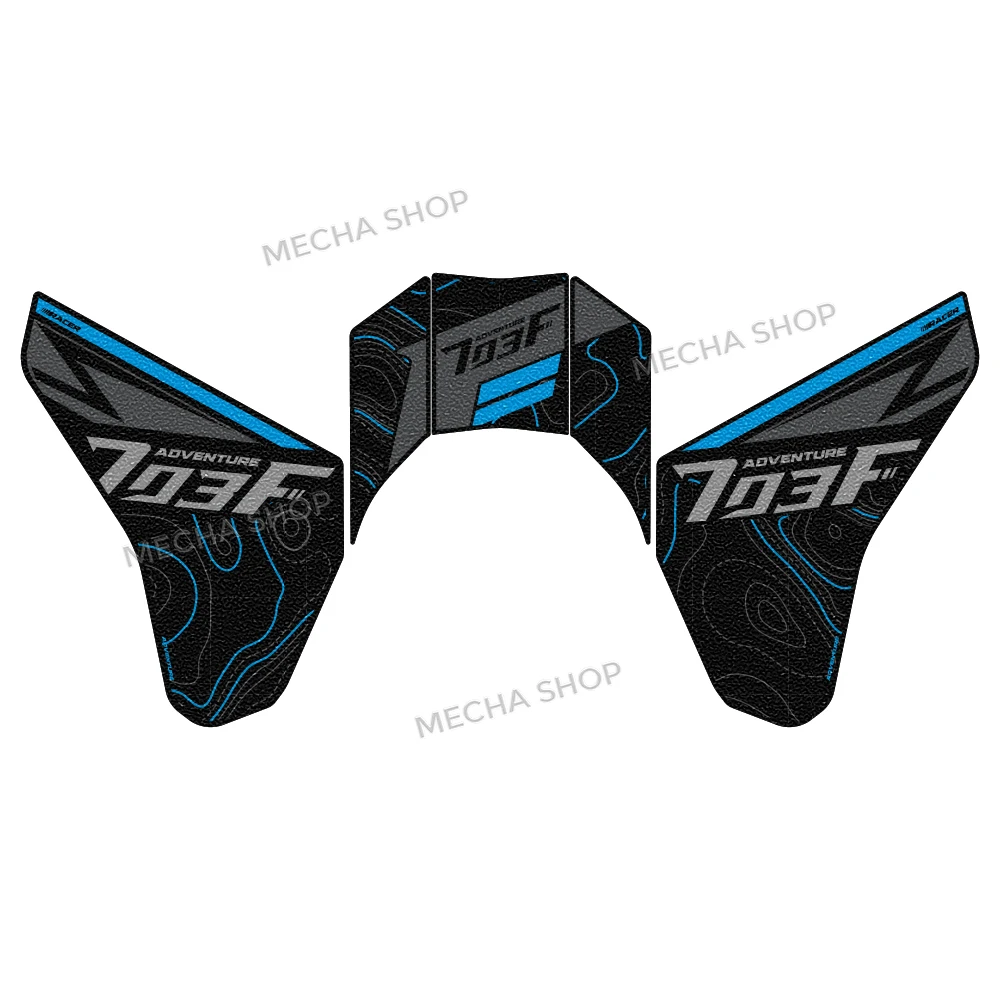 Motorcycle Anti-slip Sticker Protection Kit Accessories for Zontes 703 F Adventure 2025 Tank Pad