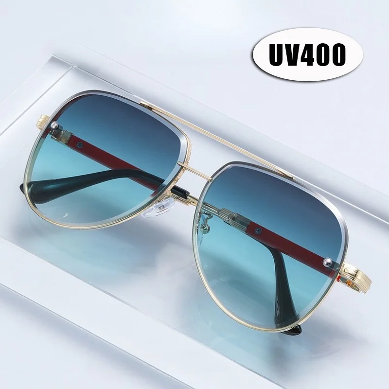 

Luxury Brand Designer Full-Frame Sunglasses Sexy Metal Frog-Eye Sun Glasses Ladies Stylish Eyewear Shades UV400 Travel Eyewear