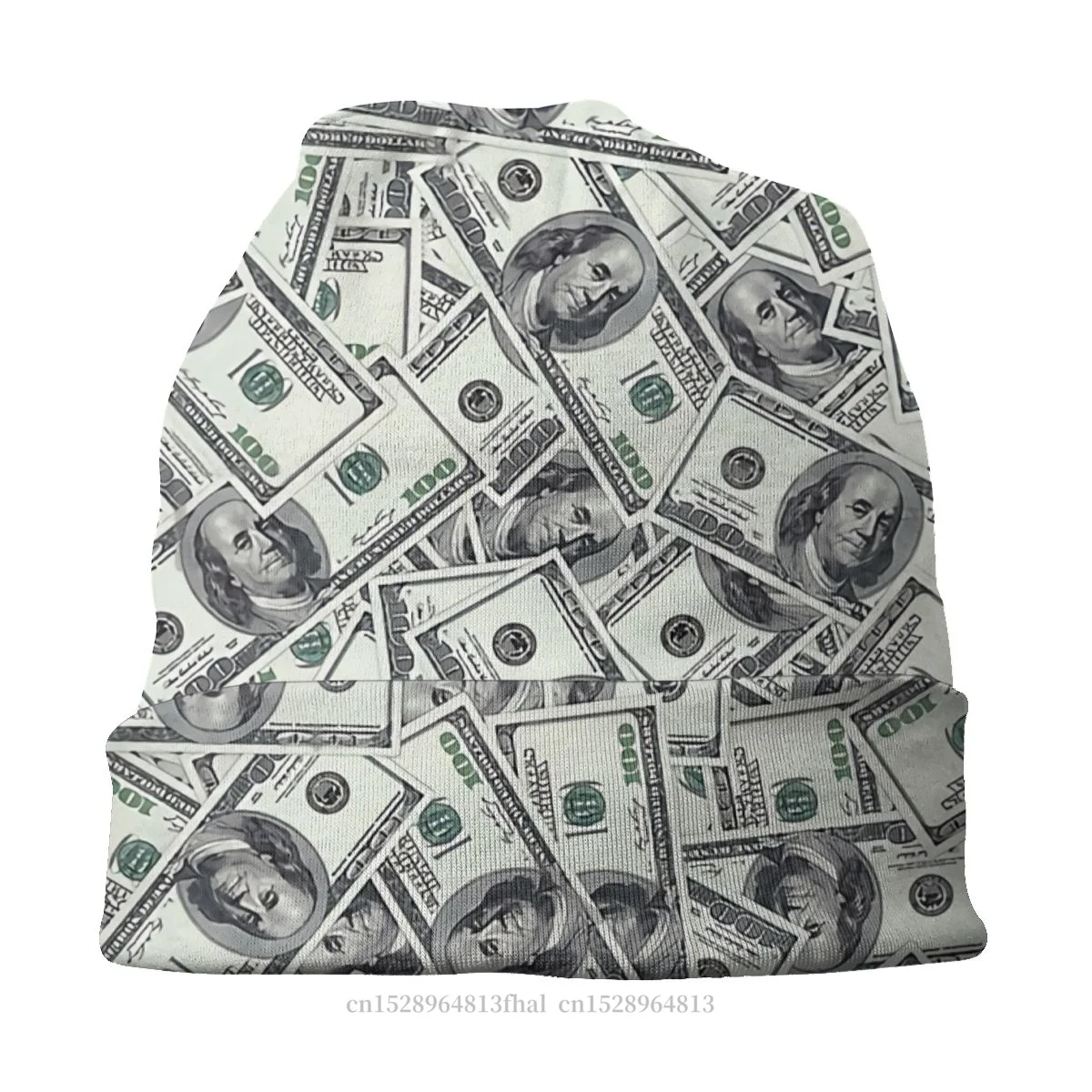 Outdoor Hats Giant Money Background 100 Dollar Bills Thin Hat Bonnet Hipster Skullies Beanies Caps Men Women\'s Earmuffs