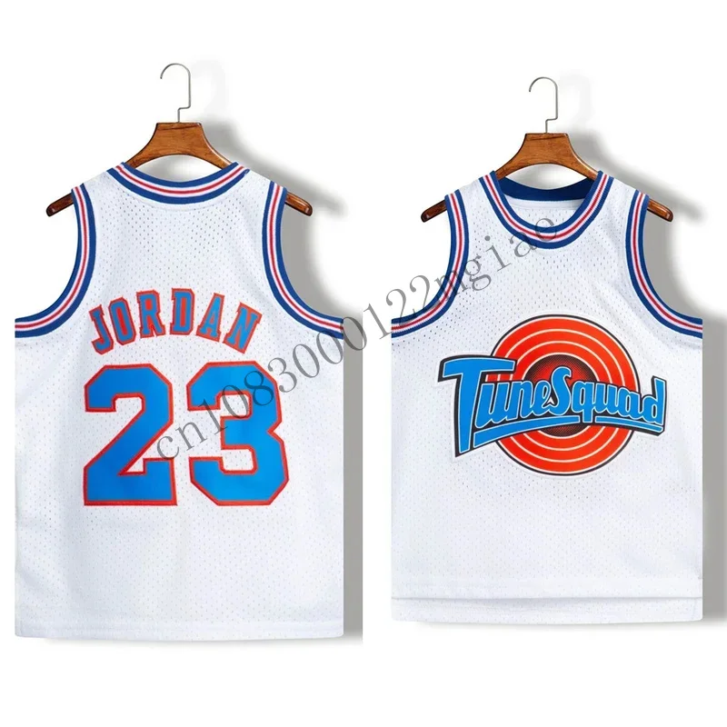 Movie Cosplay Costumes Space-Jam Tune-Squad #23 #1 BUGS #10 LOLA #22 Murray Bunny Children Kid Basketball Jersey Stitched CMM221