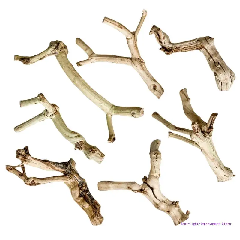 C63E Pet Reptiles Tree Driftwood Natural Aesthetic for Lizards Realistic Trunk