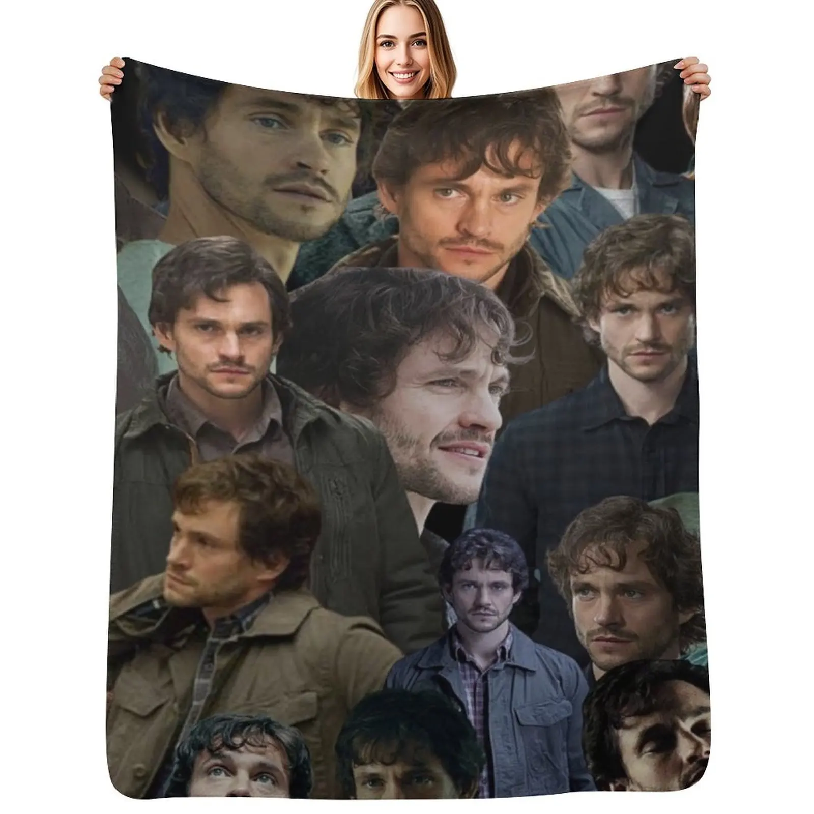 

will graham photo collage Throw Blanket Hairy Camping Blankets For Bed Summer Beddings Blankets