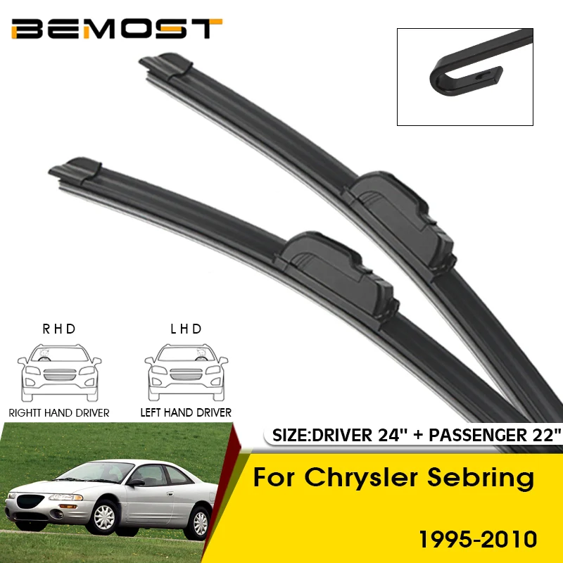 

Car Wiper Blades For Chrysler Sebring 1995-2010 Windshield Windscreen Front Window Blades 24"+22" Car Accessories