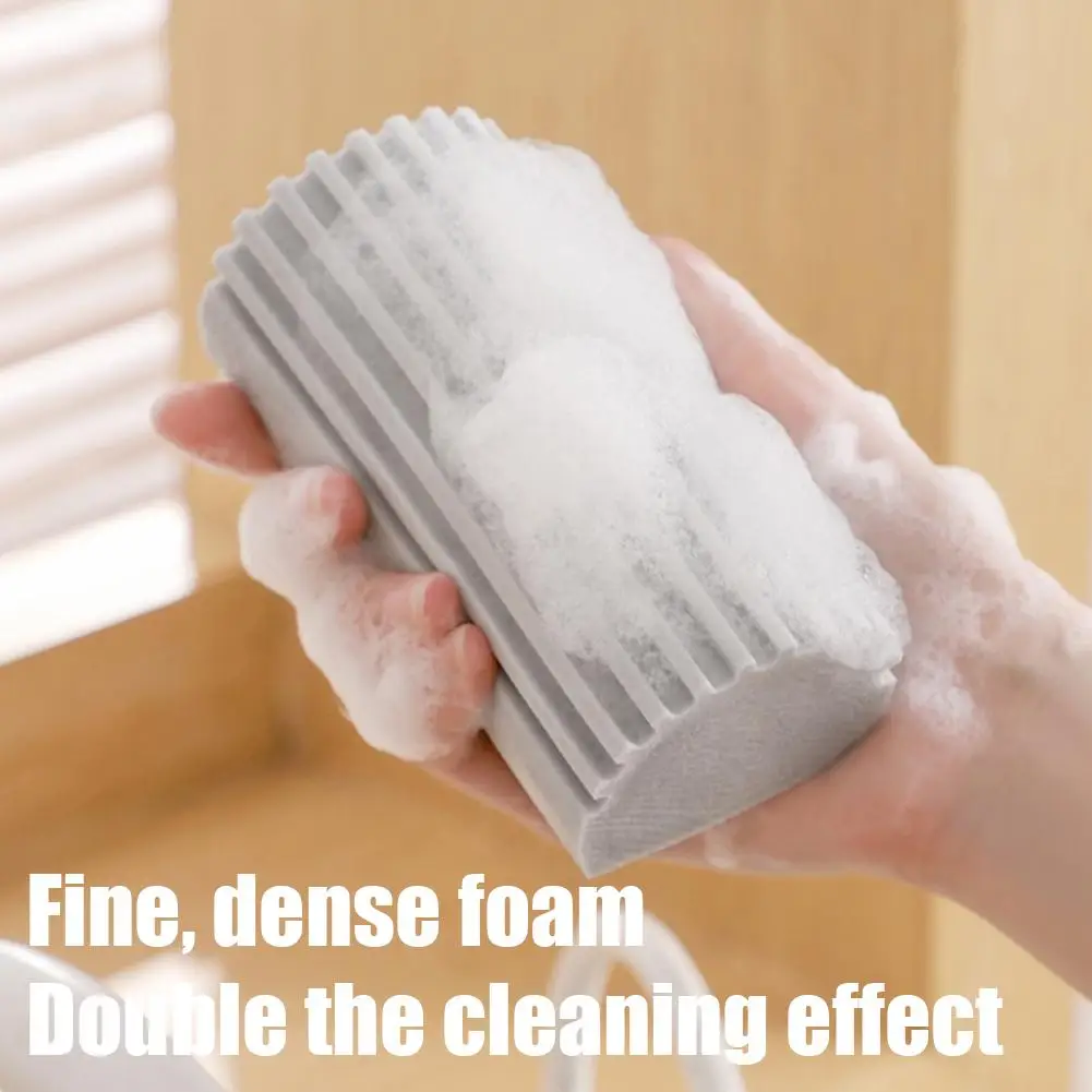 Car Cleaning Sponge 10.5x5.5x4.5 cm Multipurpose Groove Detail Brush Can Also Be Used For Blinds Sofas Armrests Window Tracks