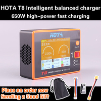 HOTA T8 650W 22A XT60 1-8S Intelligent Charger Checker for a wide range of devices NiZn/Nicd/NiMH Battery RC Drone Spares