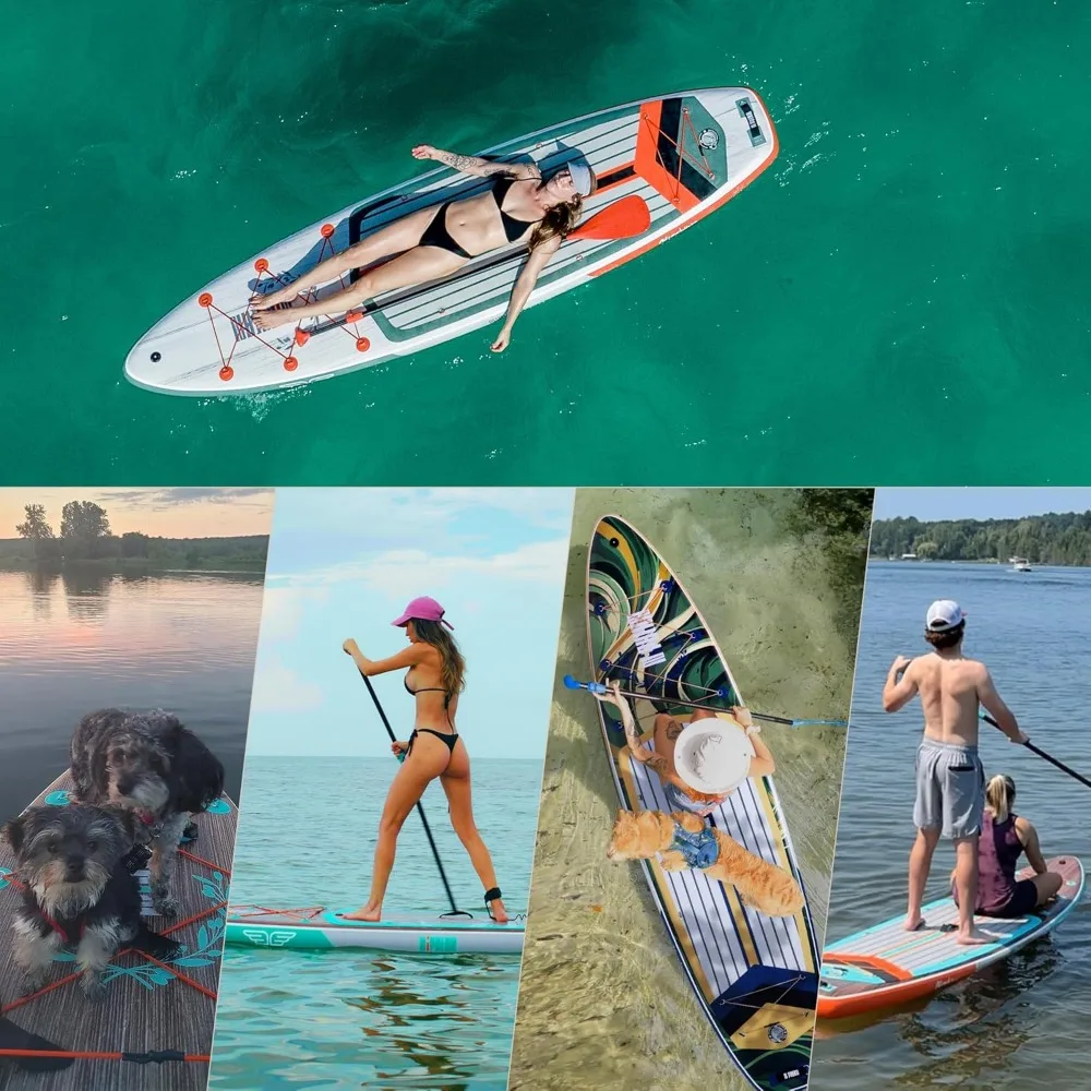 Opblaasbaar Stand-Up Paddleboard Met Een Uitgebalanceerd Vleugelontwerp En Duurzame Sup-Accessoires, 11 'Stabiele Opblaasbare Paddleboards