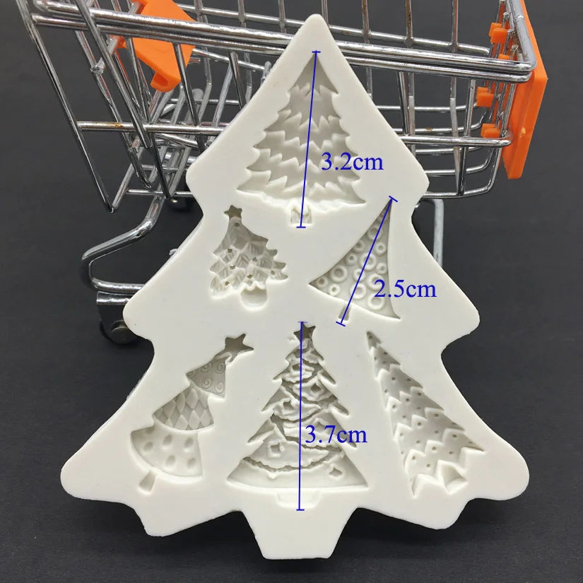 Baum Hirsch Weihnachten Silikon Kuchen Backform Sugarcraft Schokolade Cupcake Harz Werkzeuge Fondant Kuchen Dekorieren Werkzeuge – Detail 9