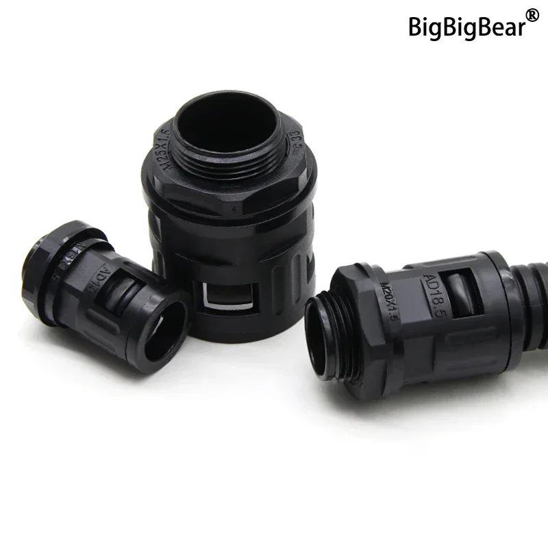 

Nylon Joint End Fittings AD13 AD15.8 AD18.5 AD21.2 AD25 AD28.5 AD34.5 Plastic Bellows Terminations for PP Corrugated Pipe