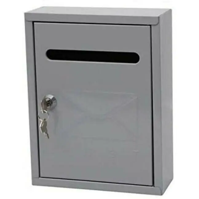 Maxia market metallic outdoor mailbox, 3 colors, house motif, outdoor posts, for letters