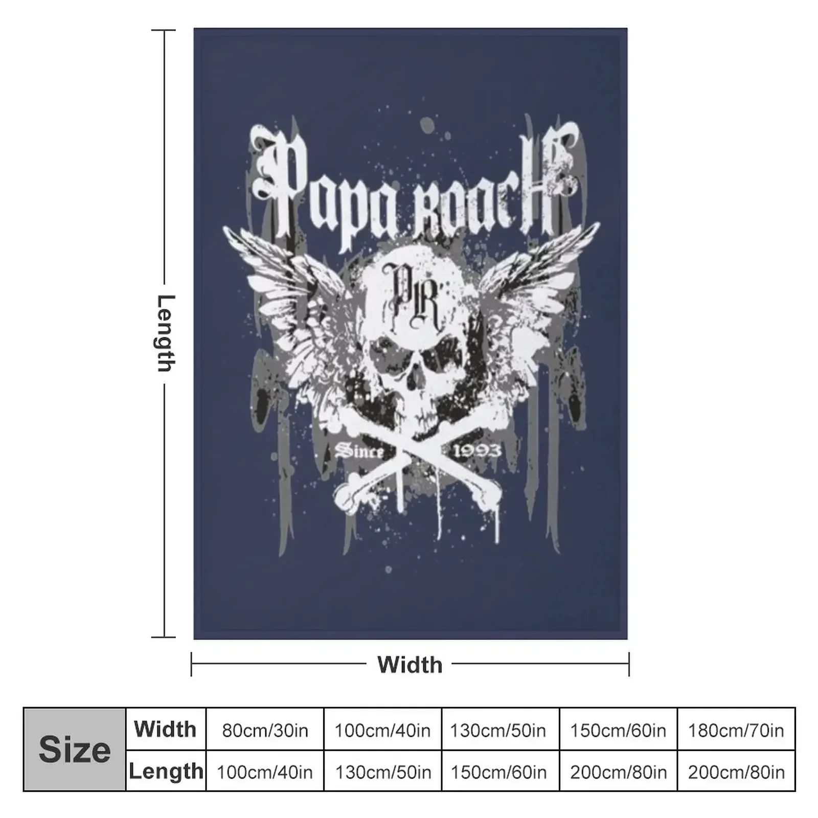 papa roach band papa Throw Blanket couch cozy soft plush fuzzy picnic outdoor blanket